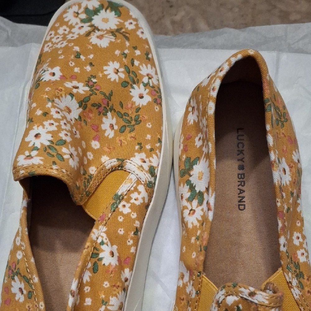 Lucky Brand Women's Floral Slip-On Shoes - Yellow